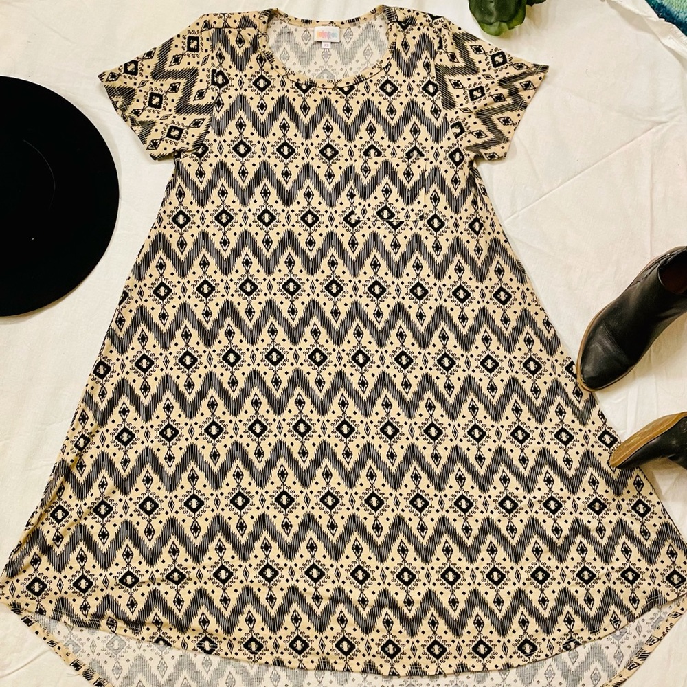 LuLaRoe Patterned High-Low Dress Comfy Small